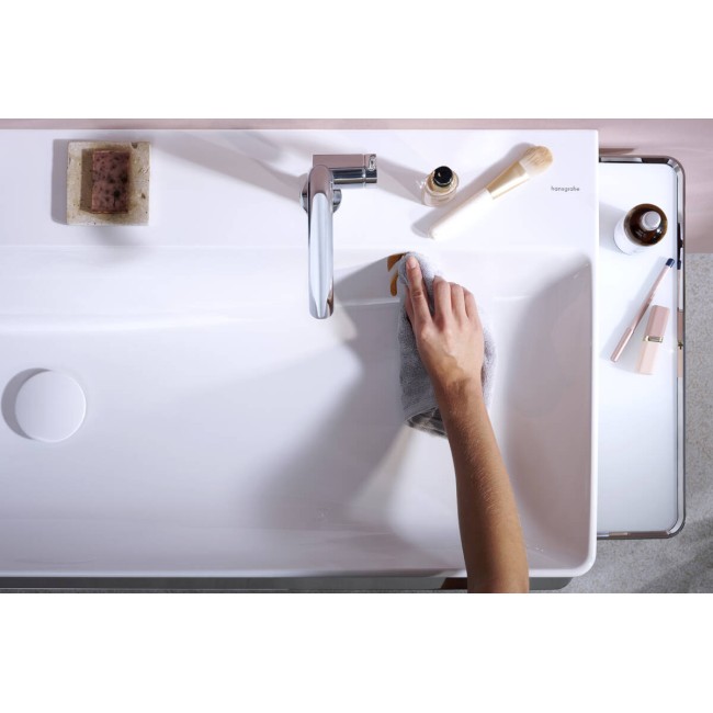 Смеситель hansgrohe Tecturis S CoolStart EcoSmart+ для раковины без сливного гарнитура, хром 73321000