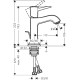 Змішувач hansgrohe Metropol Classic 110 з донним клапаном 31300090 хром/золото