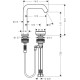 Змішувач hansgrohe Tecturis S CoolStart для раковини з зливним гарнитуром, хром 73353000