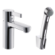Змішувач hansgrohe Metris S для раковини з гігієнічним душем, хром 31160000
