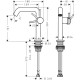 Змішувач hansgrohe Tecturis S CoolStart EcoSmart+ для раковини без зливного гарнитуру, хром 73341000