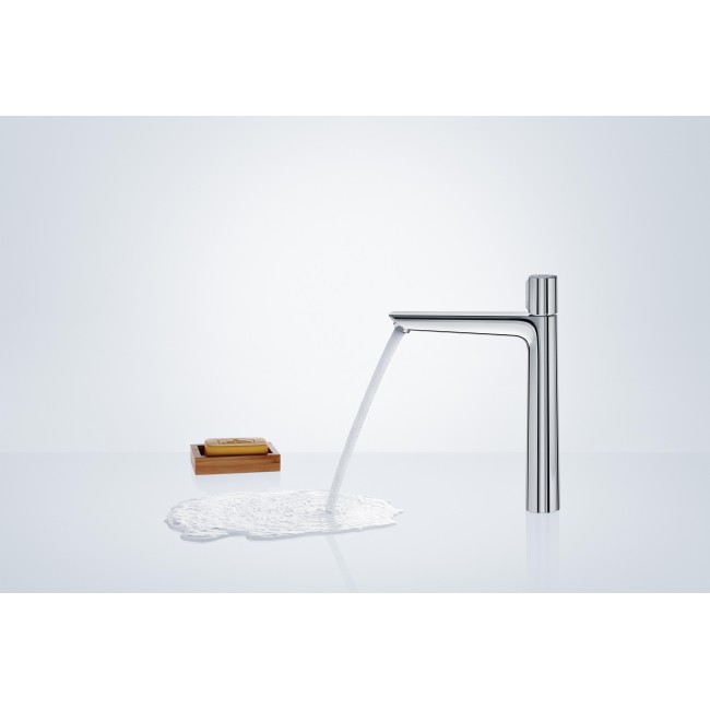 Змішувач hansgrohe Talis Select E для раковини з високим виливом та зливним гарнітуром, хром 71752000