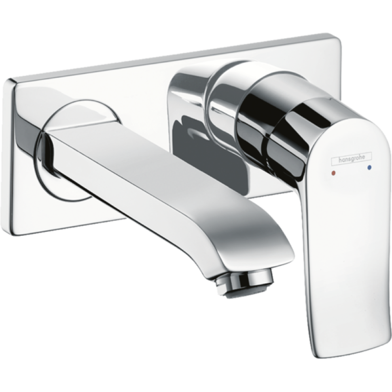 Змішувач hansgrohe Metris LowFlow для прихованого монтажу настінного 31251000