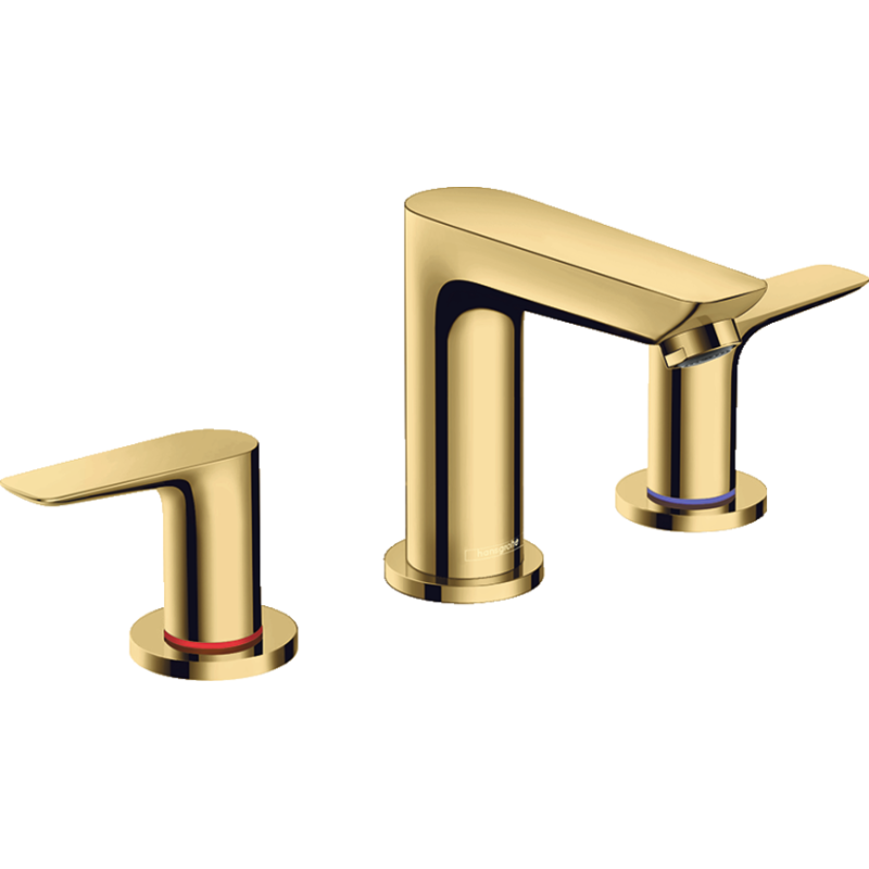 Змішувач hansgrohe Talis E на три отвори з донним клапаном, золото 71733990