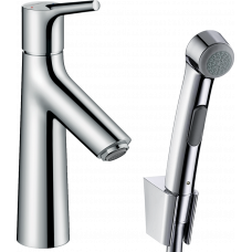 Змішувач hansgrohe Talis Select S з зливним клапаном Push-Open для раковини з гігієнічним душем, хром 72290000