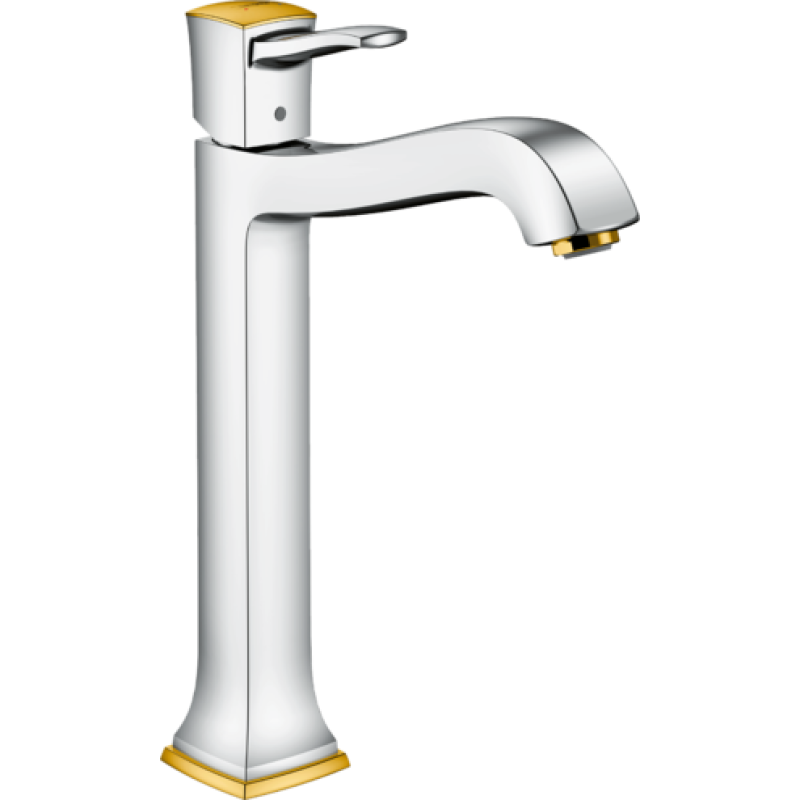 Змішувач hansgrohe Metropol Classic 260 для раковини з донним клапаном 31303090 хром/золото