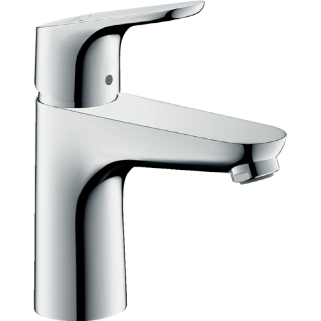 Смеситель hansgrohe Focus для раковины, 100 LowFlow без сливного гарнитура, хром 31513000