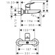 Змішувач hansgrohe Logis для раковини, хром 71225000
