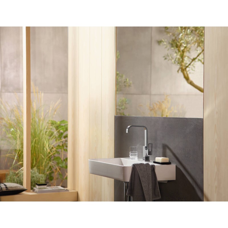 Змішувач hansgrohe Metropol для раковини з зливним клапаном Push-Open 74511000