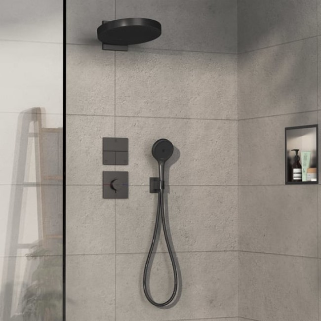 Термостат hansgrohe ShowerSelect Comfort E для душа 15575340 черный матовый хром