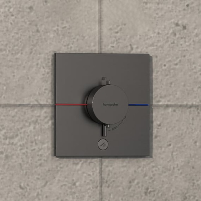 Термостат hansgrohe ShowerSelect Comfort E для душа 15575340 черный матовый хром