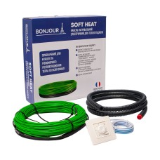 Комплект-Кабель нагревательный Bonjour Soft Heat EcoTWIN-815-63 W/m з терморегулятором RTP