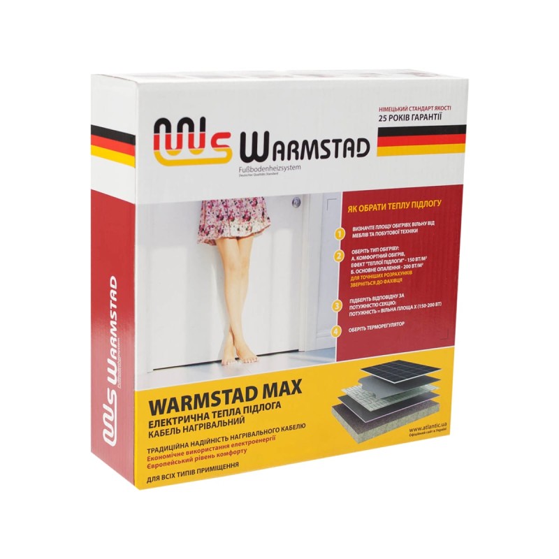 Кабель нагревательный в комплекте Warmstad Max EcoTWIN-815-63 W/m