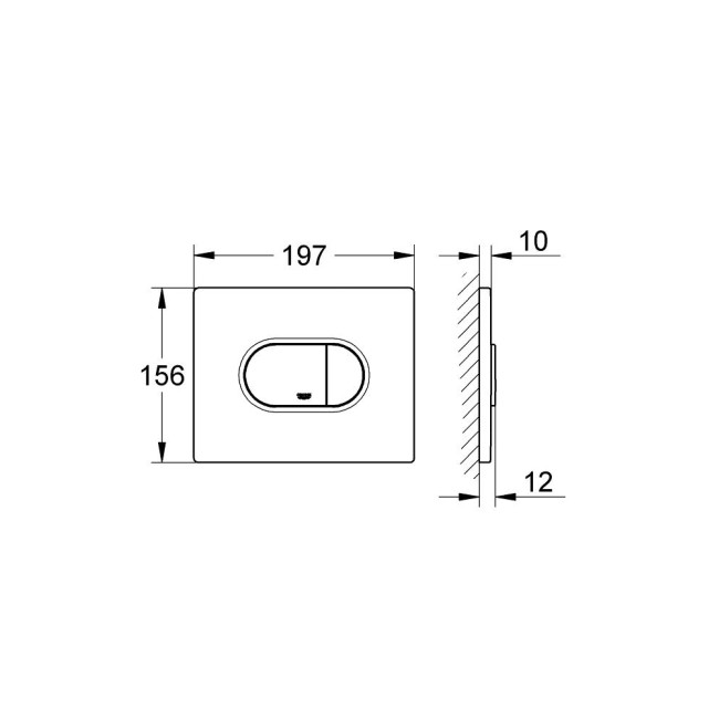 Grohe Arena Cosmopolitan Накладна панель змиву (38858000)