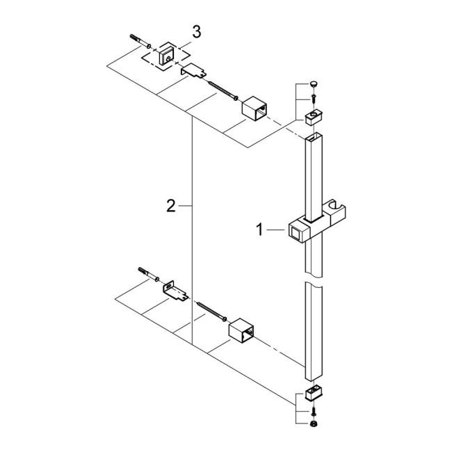 Душевой набор hansgrohe Raindance Classic 100 AIR 3 jet Unica Classic 27841000 хром