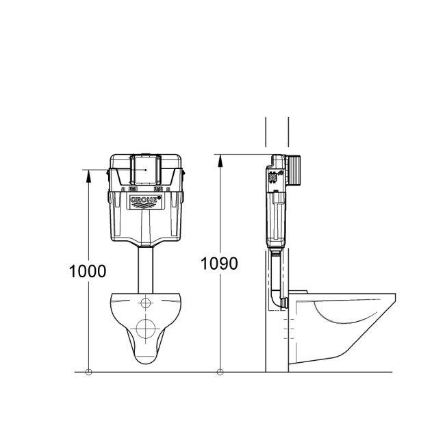 Grohe Змивний бачок GD 2 (38661000)