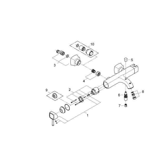 GROHE SPA Grandera Смеситель однорычажный для ванны (23317000)