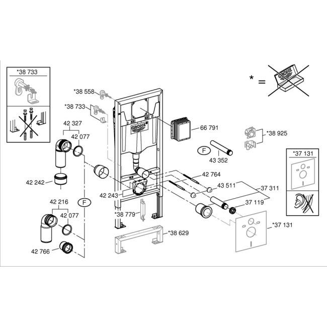Grohe Уплотнительное кольцо GROHE (42242000)