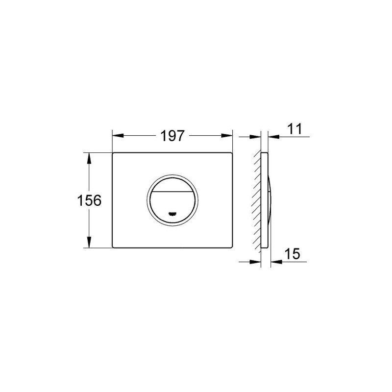 Grohe Nova Cosmopolitan Накладная панель смыва для унитаза (38765SH0)