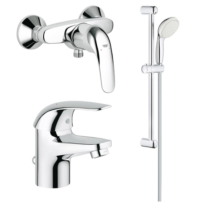 Grohe Euroeco набор для душа 3 в 1 (123232S)