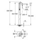 Grohe Eurocube Смеситель однорычажный для ванны, напольный монтаж (23672001)