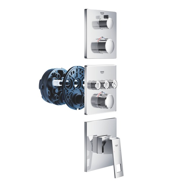 Grohe Grohtherm Термостат для душу з перемикачем на 2 положення верхній/ручний душ (24079000)