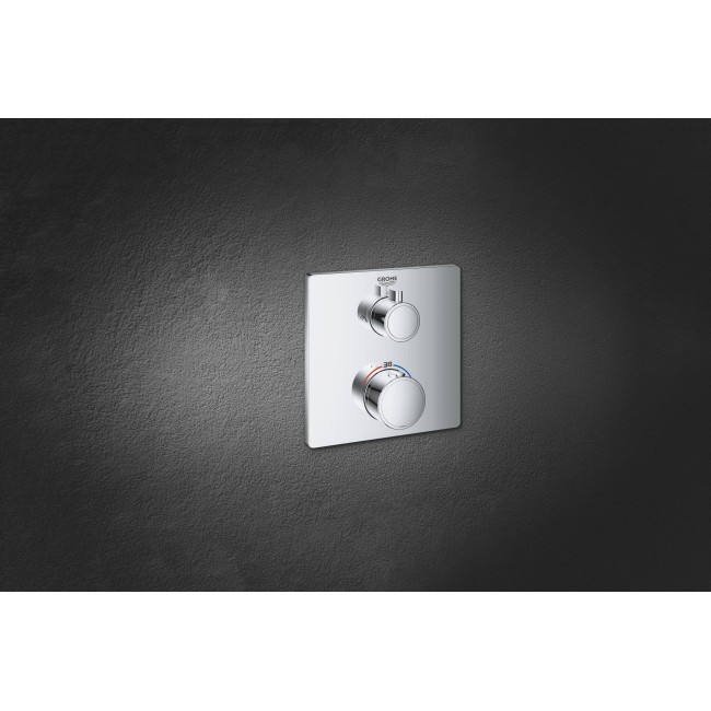 Grohe Grohtherm Термостат для душу з перемикачем на 2 положення верхній/ручний душ (24079000)
