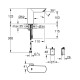 Grohe Bau Cosmopolitan E Инфракрасная электроника для раковины со смешиванием (36451000)