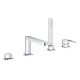 Grohe Plus Смеситель однорычажный для ванны на 4 отверстия (29307003)