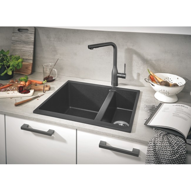 Grohe Мийка для кухні 555 x 460 мм, Granite Black (31648AP0)