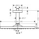 Верхній душ hansgrohe Raindance E 300 1jet EcoSmart стельовий, 26251140 бронза