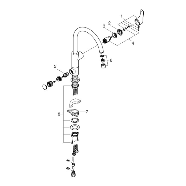 Grohe Eurosmart Смеситель для кухни для подачи технической и фильтрованной воды (31722000)