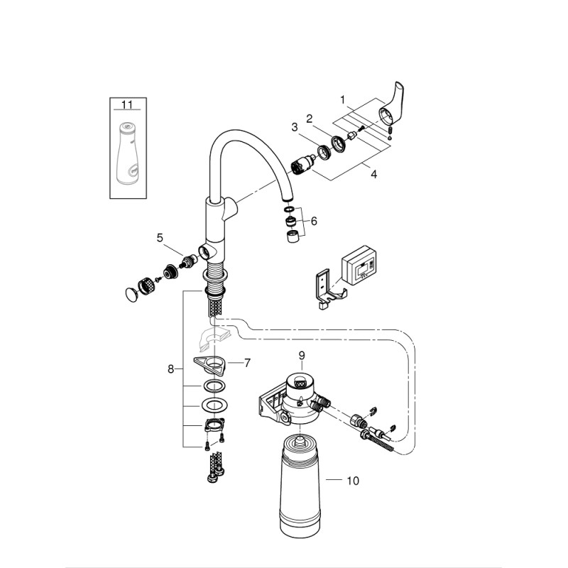Grohe Blue Pure Eurosmart Стартовый комплект (30383000)