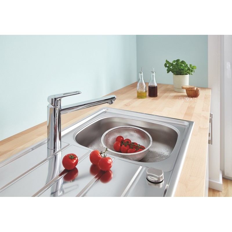 Grohe BauLoop Смеситель однорычажный для мойки (31706000) Grohe BauLoop Смеситель однорычажный для мойки (31706000)