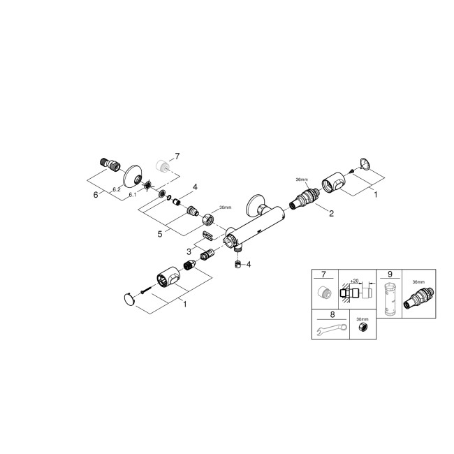 Grohe Grohtherm 500 Термостат для душу (34793000)