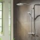 Душевая система hansgrohe Raindance S 240 1jet PowderRain EcoSmart+ c термостатом, 28825000 хром