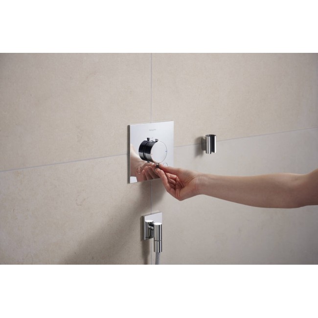 Шланговое подсоединение hansgrohe FixFit Fine Е с обратным клапаном, 28883000 хром