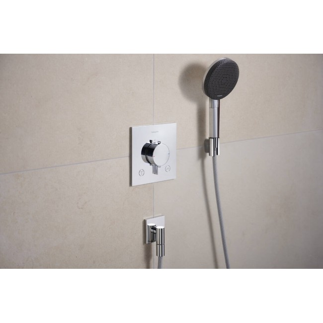 Шланговое подсоединение hansgrohe FixFit Fine Е с обратным клапаном, 28883000 хром
