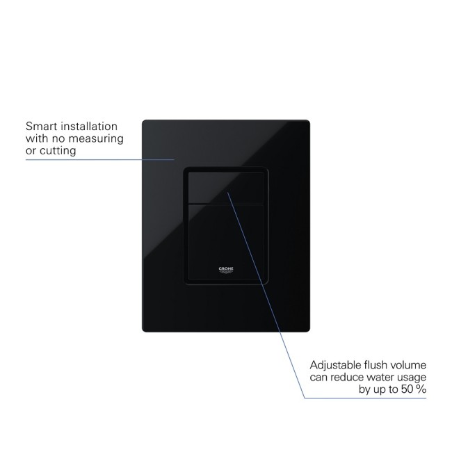 Grohe Skate Cosmopolitan Панель смыва для унитаза, черный глянец (38732KV0)