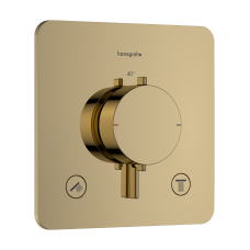 Термостат скрытого монтажа hansgrohe Ecostat Comfort Q 2 function, 33713990 золото