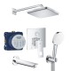 Grohe Eurocube Скрытая душевая система с Tempesta 250 Cube (UA26417SC0)