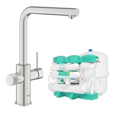 Grohe Blue Pure Minta смеситель с фильтром обратного осмоса Ecosoft P'URE AQUACALCIUM Mint (MO67530601DC)