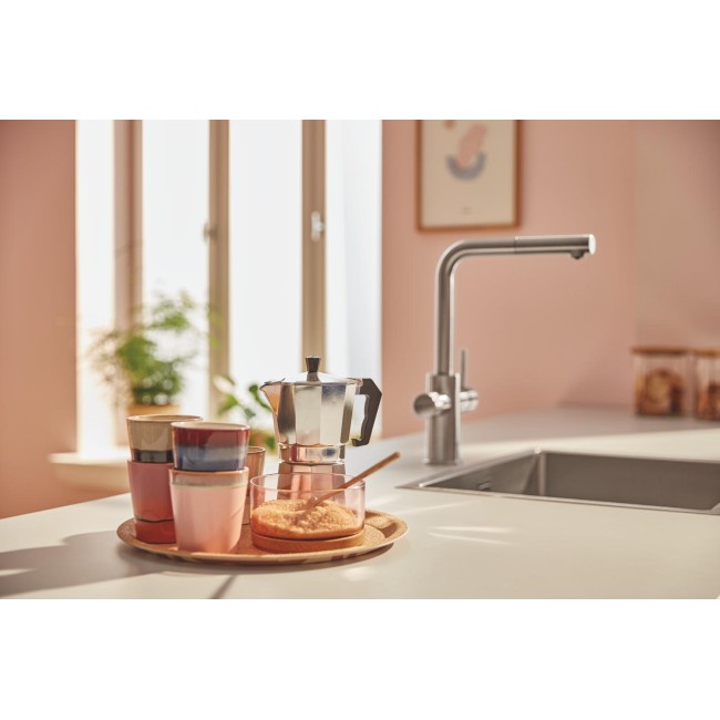 Grohe Blue Pure Minta смеситель с фильтром обратного осмоса Ecosoft P'URE AQUACALCIUM Mint (MO67530601DC)