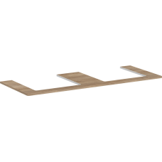 Консоль 1360/550 Xelu Q с 2 вырезами для установки накладной раковины, 54099230 Natural Oak