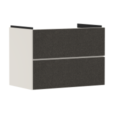 Тумба Xevolos E 780/475, з двома висувними ящиками, 54179660 Sand Matt Beige / Textile Dark Grey