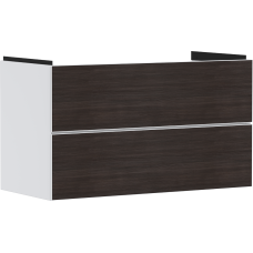 Тумба Xevolos E 980/475, з двома висувними ящиками, 54181730 Matt Whitе / Dark Oak