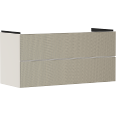 Тумба Xevolos E 1180/475, з двома висувними ящиками, 54185390 Sand Matt Beige / Patterned Bronze