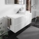 Консоль 1370/550 Xevolos E з вирізом зліва для встановлення накладної раковини, 54205700 Matt White