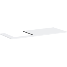 Консоль 1375/550 Xilesa E з вирізом зліва для встановлення накладної раковини, 54272700 Matt White