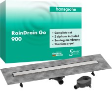 Душевой трап 900 hansgrohe RainDrain Go, 56274800 для плоской / стандартной установки